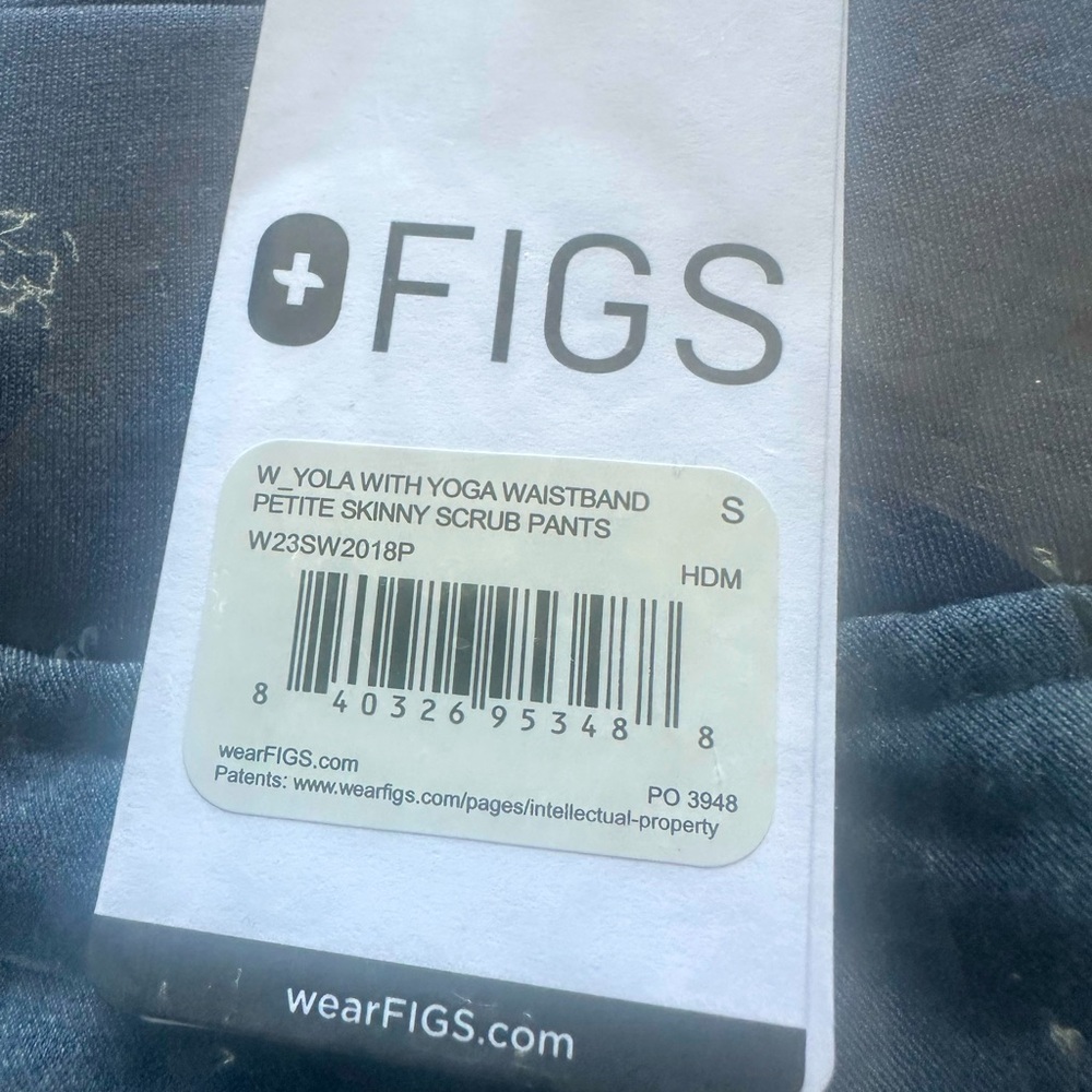 Figs New Yola Heather Denim. Small Petite. - Picture 3 of 5